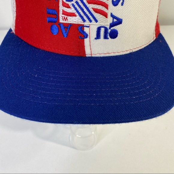 Vintage Nutmeg 1994 TEAM USA World Cup USA 94 Color Block Official Snapback Cap - Picture 2 of 11